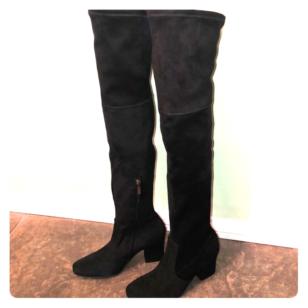 Sesto Meucci Zanad Black Suede Boots 8M